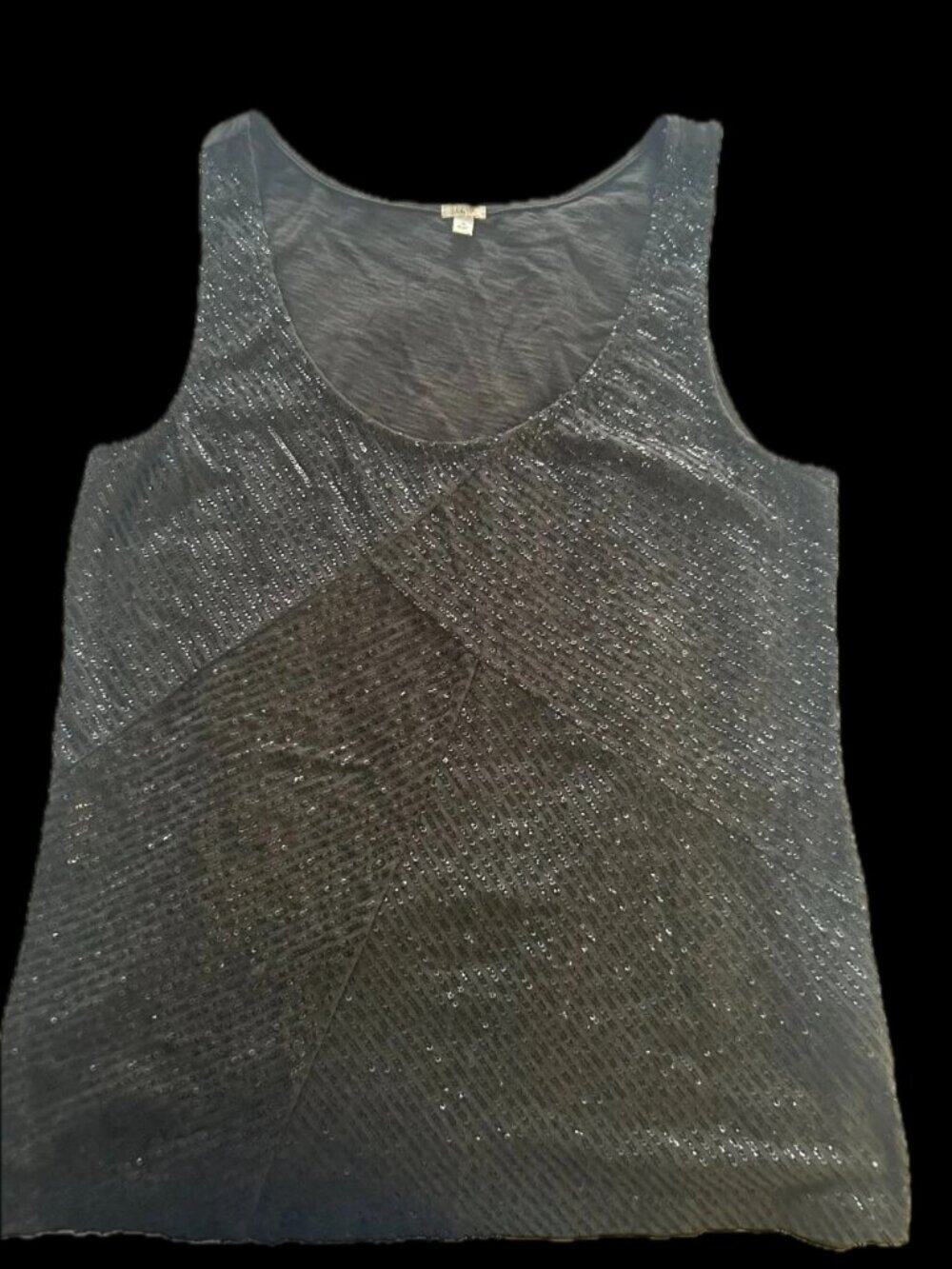 J. Crew sparkly, sleeveless Tank Top; Sequins, Small Size; Vintage